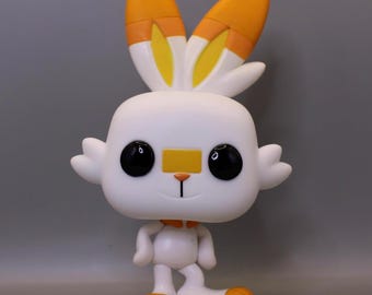 Shiny Scorbunny Custom Painted Funko Pop! Figure