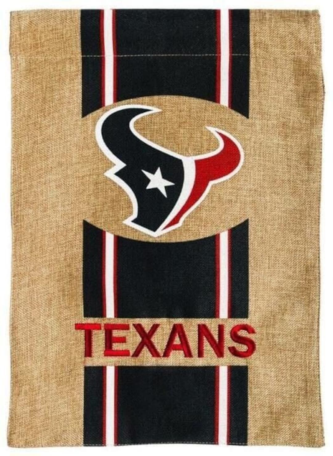 Houston Texans Large 44 X 28 Indoor/outdoor Burlap Etsy