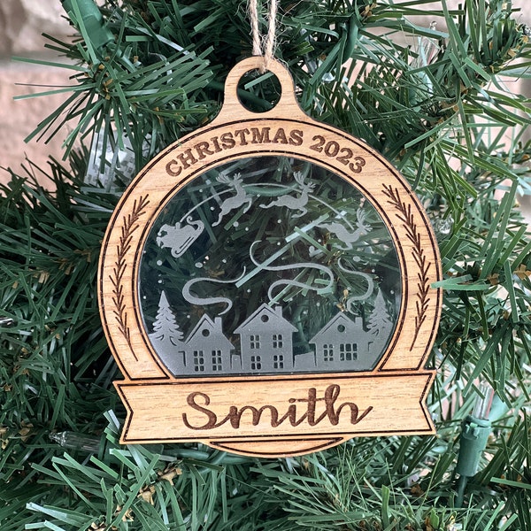 Personalized 2023 Christmas ornament