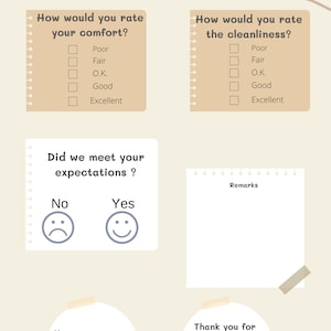 Guest Feedback Form, Airbnb Survey, Editable Feedback Template ...