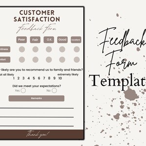 Guest Feedback Form, Airbnb Survey, Editable Feedback Template ...