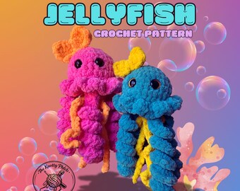 Jellyfish Crochet Pattern | Beginner Amigurumi Plushie PDF
