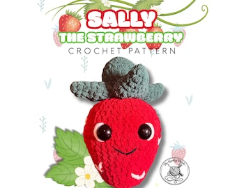 Sally, die Erdbeere Häkelanleitung PDF – amigurumi kawaii fruchtiges Plüsch | anfängerfreundlich