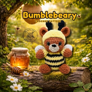 Bumblebeary Crochet Pattern | Bear in a bee costume | (Digital PDF)