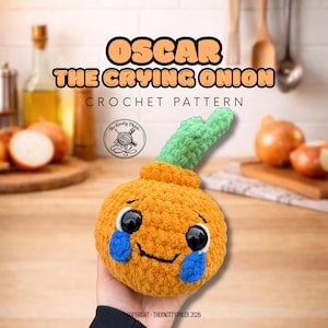 Oscar, de huilende ui-haakpatroon | digitaal bestand | Pdf