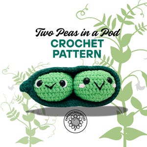 Two Peas in a Pod, digital Crochet Pattern, PDF