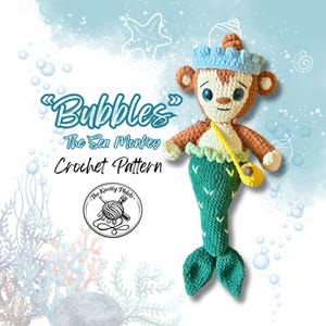 Bubbles The Sea Monkey Crochet Pattern | Digital PDF