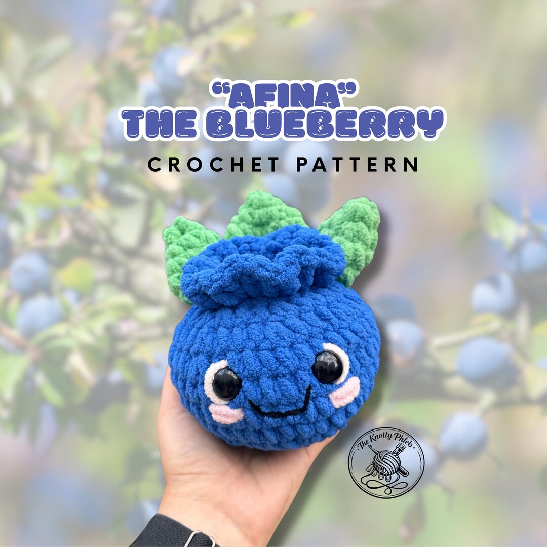 Afina the Blueberry Amigurumi Crochet Pattern (PDF) - Etsy