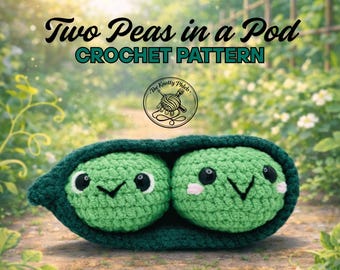 Two Peas in a Pod, digital Crochet Pattern, PDF