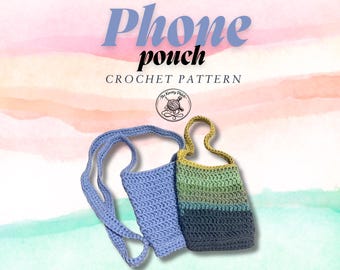 Crochet Phone Pouch Pattern | Beginner Crossbody Bag | Quick Project (PDF Pattern)