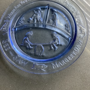Margery Daw Nursery Rhymes child’s plate