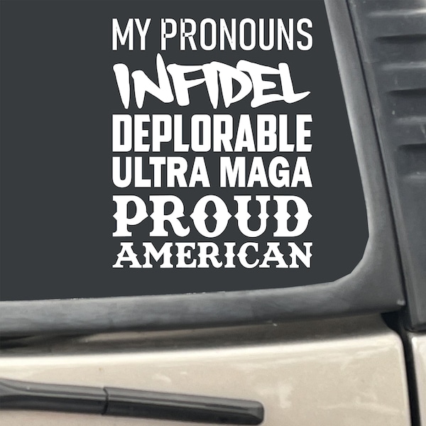 American Infidel – Nra 2nd Amendment Window Decal Sticker | Custom Made In The USA | Fast Shipping - Foto 9