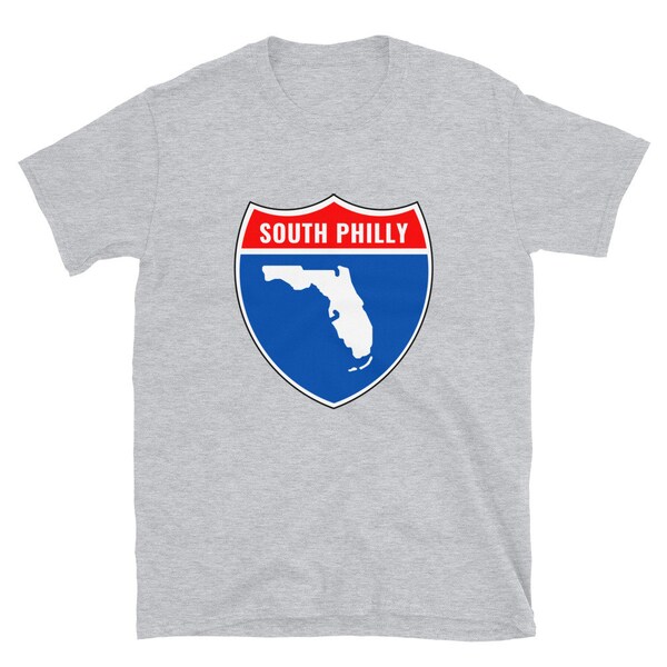 Philadelphia Florida Transplant Funny Short-Sleeve Unisex T-Shirt | Philly Gift Tee | Florida Friend Gift | Jawn Fun Birthday Shirt