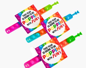 Back To School Pop it Bracelets Gifts for Kids|Welcome back To School