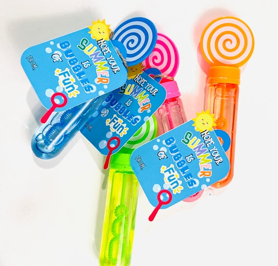 Summer End of School Year Bubble Favors| Last Day of School Class
