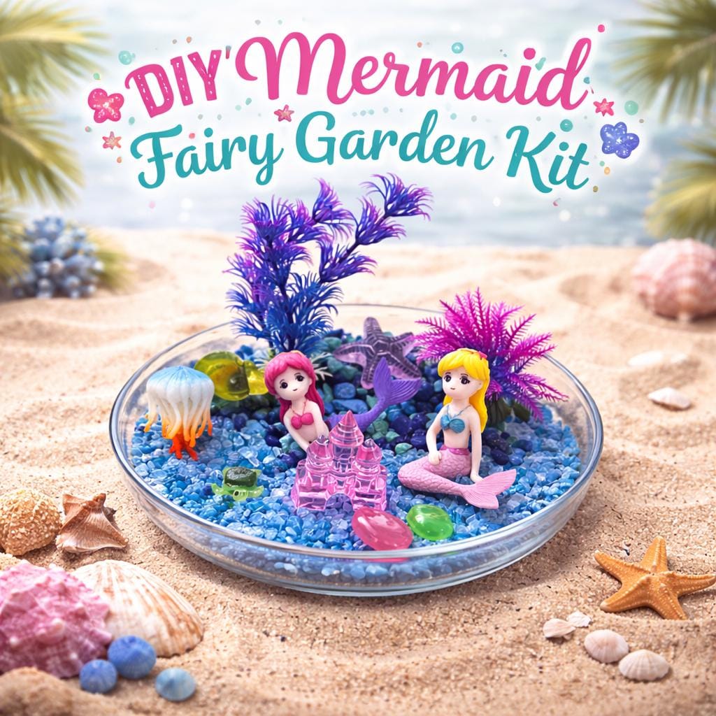 37 Super Cute Sea Turtle Crafts for Kids They Will Love 20 Mermaid DIY Kit for Kids/ Mini fairy garden Craft Kit - Under the…
