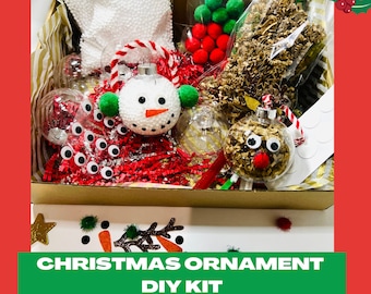 CHRISTMAS Ornament DIY Kit| Snowman Reindeer Christmas Ornament