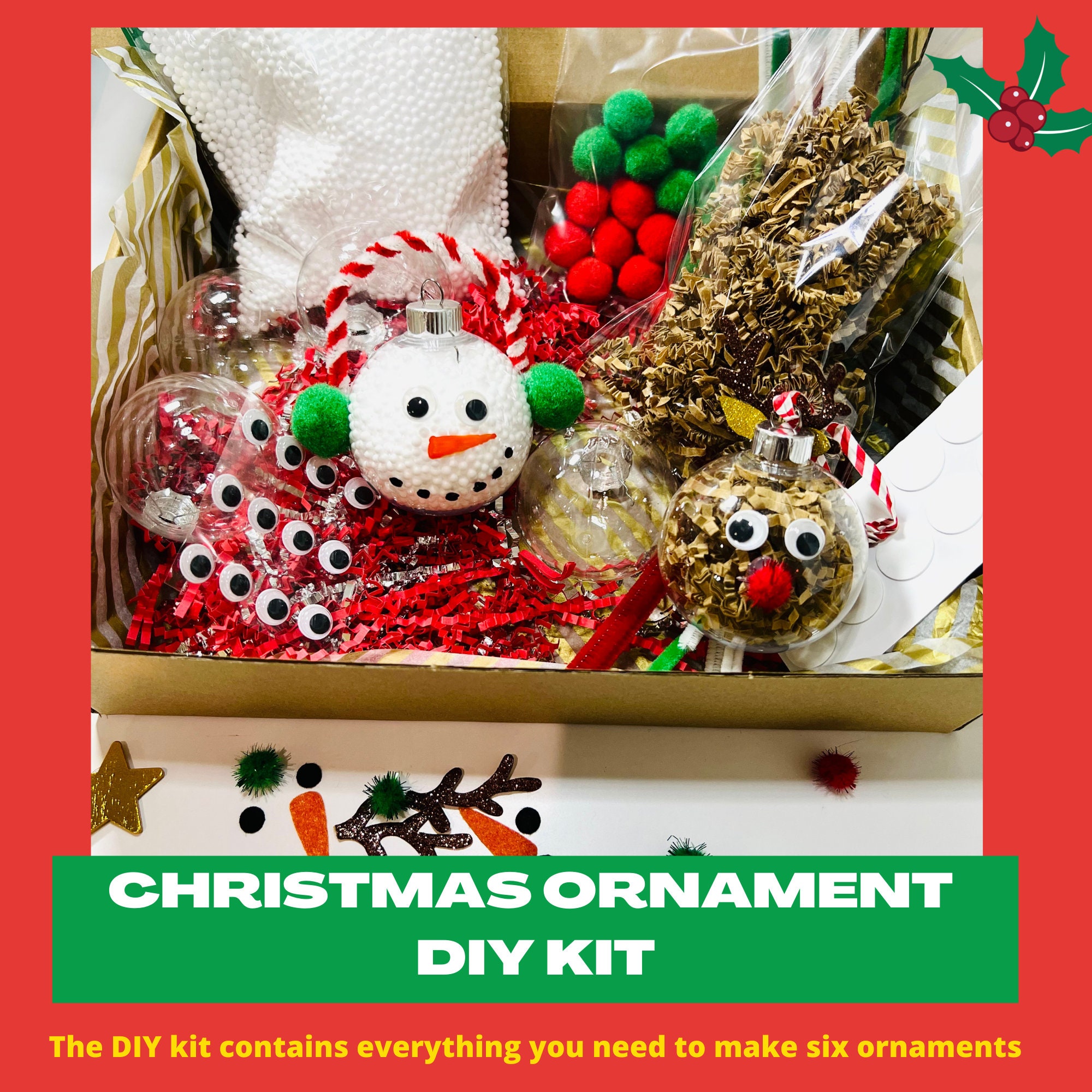 40 Adorable Reindeer Crafts for Kids They'll Love 23 CHRISTMAS Ornament DIY Kit Snowman & Reindeer Christmas Ornament…