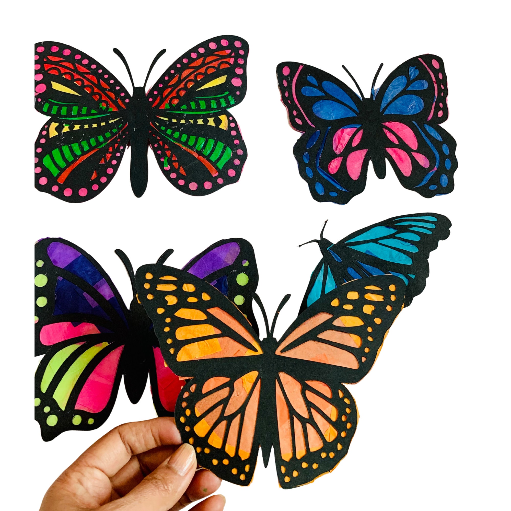 Tissue Paper Butterflies - Fun DIY - oh partyland