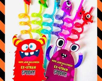 HALLOWEEN STRAW GIFTS for Halloween Party Favor, Trick or Treating I