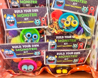 Halloween MONSTER Kit| Build Your Own Monster| Halloween Classroom Treat Favor