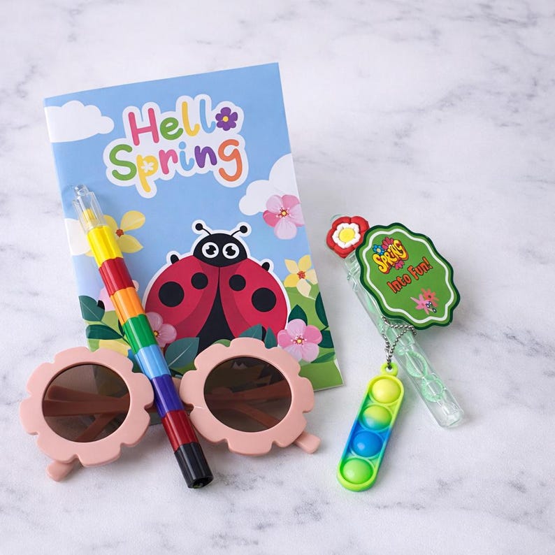 Hello Spring Kids Gift Set | Spring Party Favor Bag | Kids Goodie Bag ...