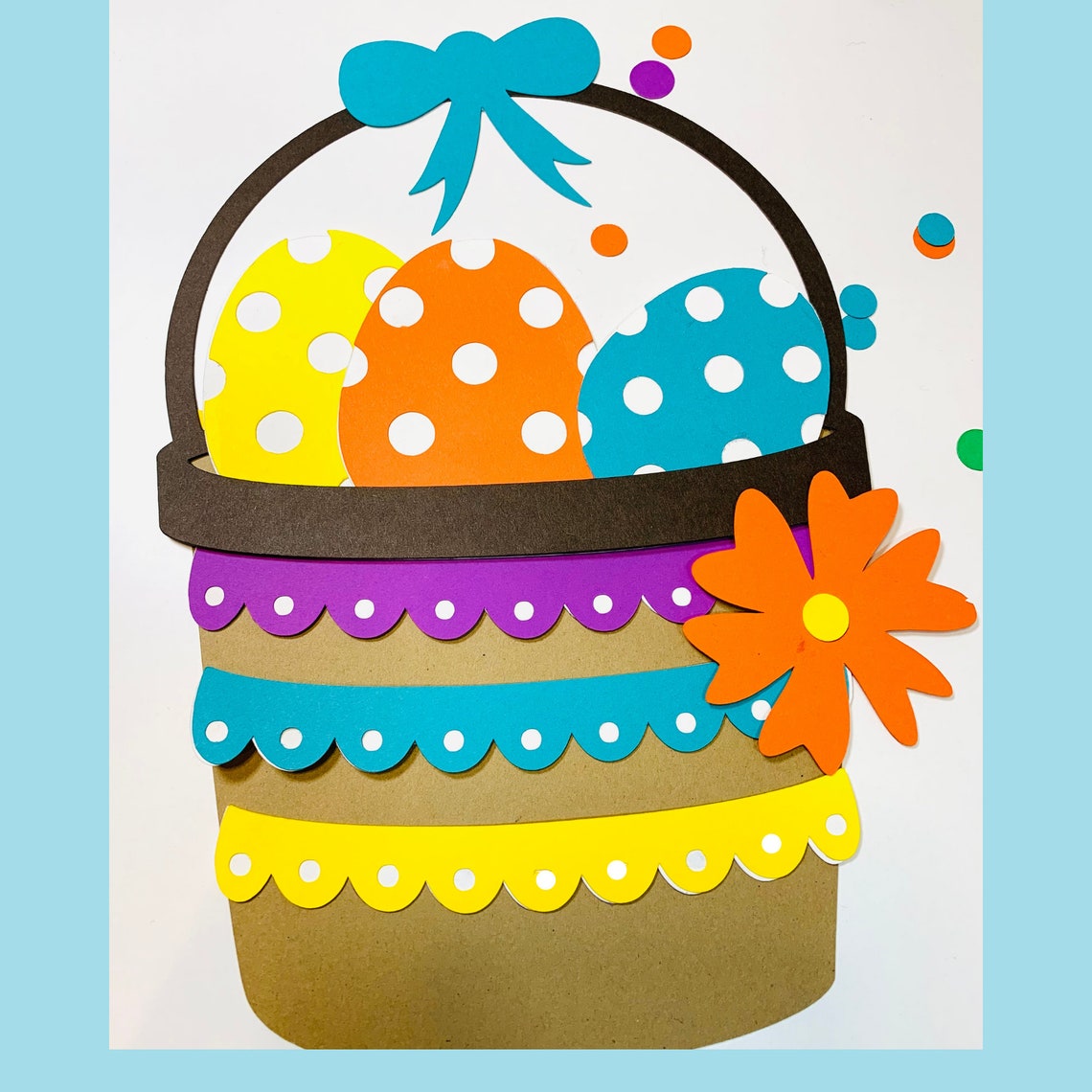 Easter Paper Basket Craft for Kids Easter Preschool Craft Etsy