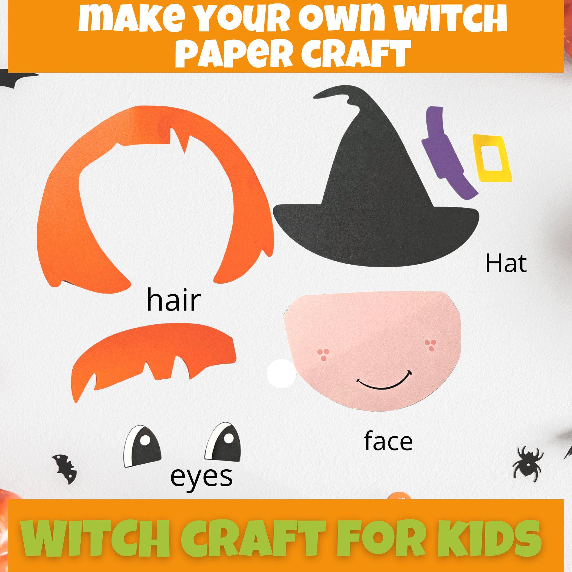 HALLOWEEN Paper Witch Craft| Halloween Craft| Fall Craft Ideas| Halloween Activity for Kids|preschool Craft|kids DIY Kit - Etsy halloween-paper-witch-craft-halloween-craft-fall-craft-ideas-halloween-activity-for-kids-preschool-craft-kids-diy-kit-etsy