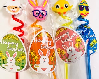 EASTER STRAWS FAVORS