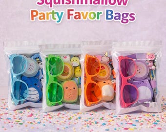 Squishmallow Party Favor Bag | Kids Party Favor | Mini Squishmallow Gift Set | Birthday Goodie Bag | Kids Party Gift with Slime Sunglasses