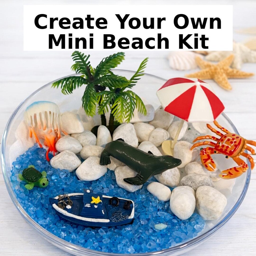 Ocean Beach Kit for Kids | Beach Small World Play | Ocean Sensory Tray ...