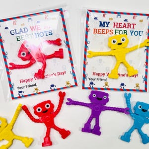 Robot Valentine favors/ Valentine gifts for class