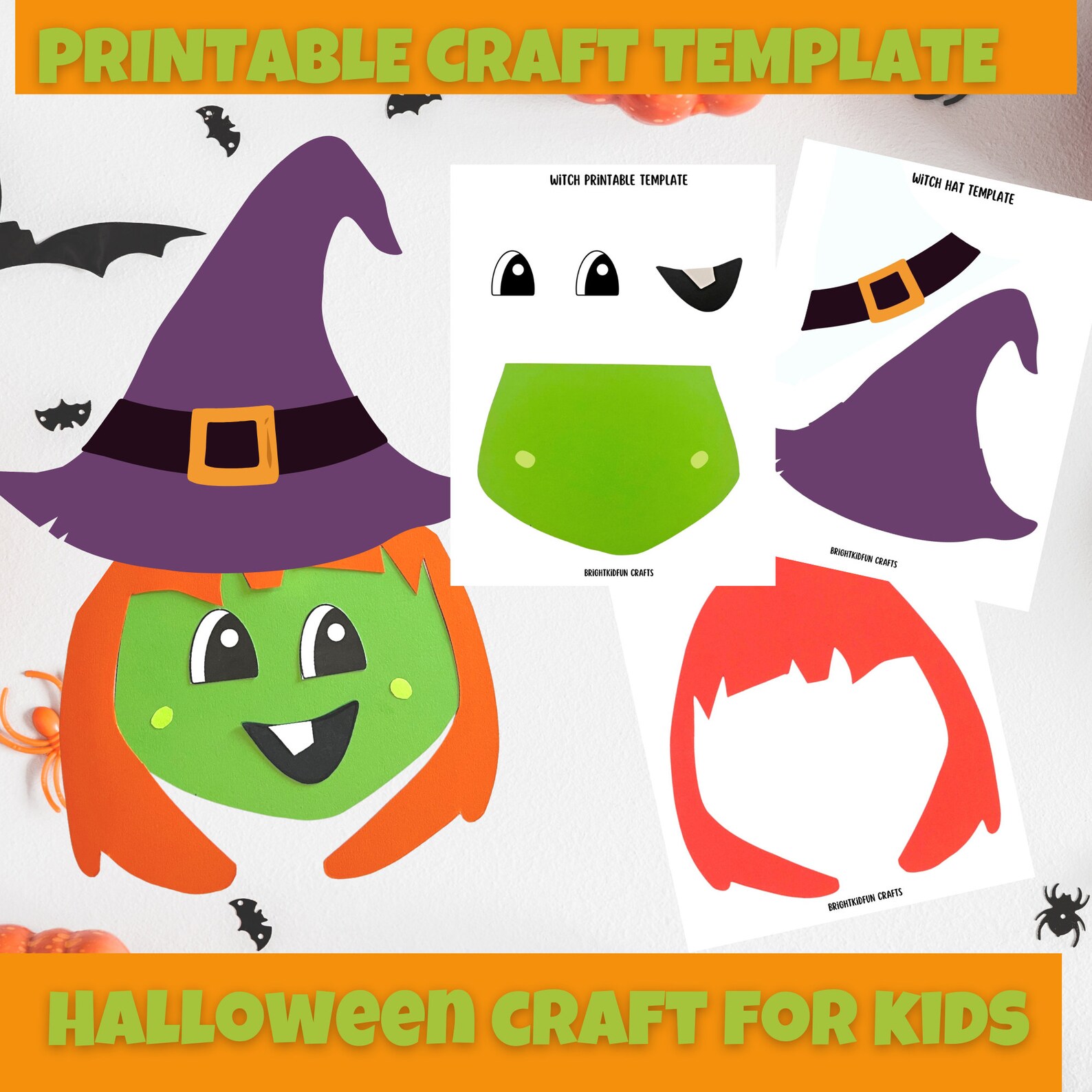 PRINTABLE HALLOWEEN CRAFT Template Halloween Craft for Kids Etsy PRINTABLE HALLOWEEN CRAFT Template Halloween Craft for Kids Etsy