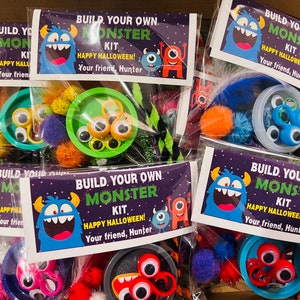 Halloween MONSTER Kit| Build Your Own Monster| Halloween Classroom Treat Favor