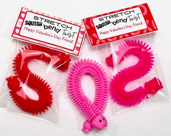 Valentine Stretchy Fidget favors| Class Valentine’s Day Gifts