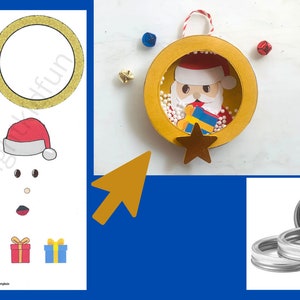 Ornament Mason Jar Lid PRINTABLE TEMPLATE| Christmas Activity ...