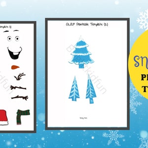 OLAF Snow Globe Printable Template (INSTANT DOWNLOAD) - Etsy