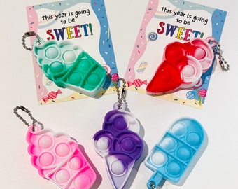 Back to school student gifts| Mini Poppit Keychain favors