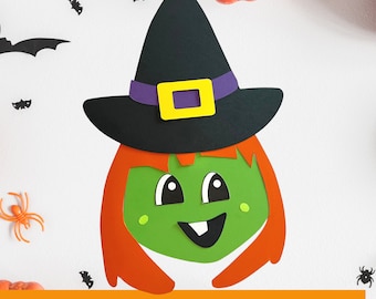 HALLOWEEN Paper Witch Craft| Halloween craft| Fall craft ideas| Halloween activity for kids|Preschool craft|Kids DIY kit