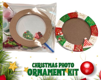 Picture Frame Ornament KIT |DIY Christmas Ornament Kit Christmas