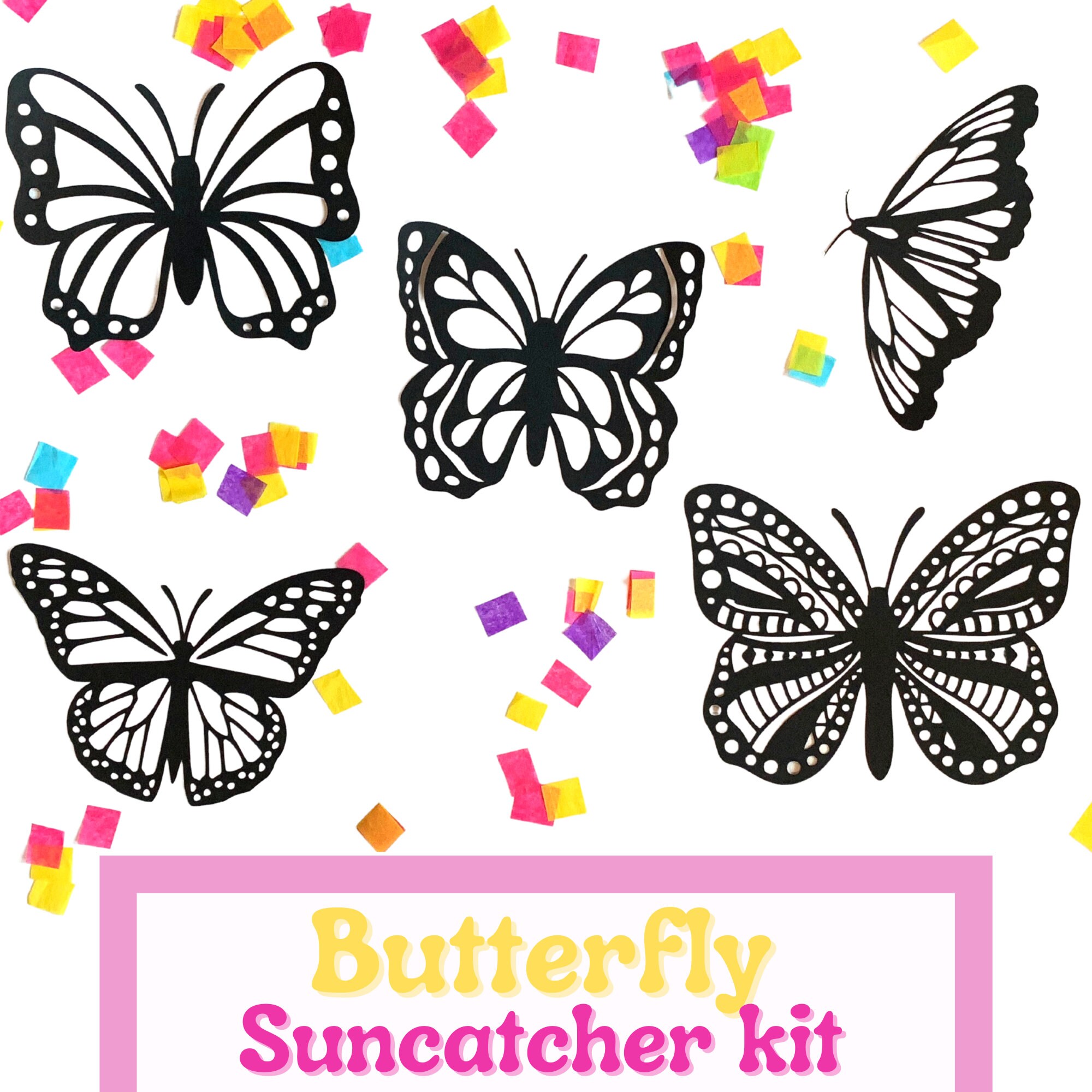 Butterfly Suncatcher DIY Craft Kit by Hello Sprout (pack of 8)