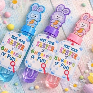 Easter Bubbles favors/  Easter Classroom Gifts/ Easter Basket Stuffers/ Kids Easter Gifts/ Kids Easter Party Favors/