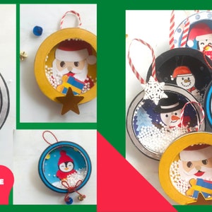 Ornament Mason Jar Lid PRINTABLE TEMPLATE| Christmas Activity ...