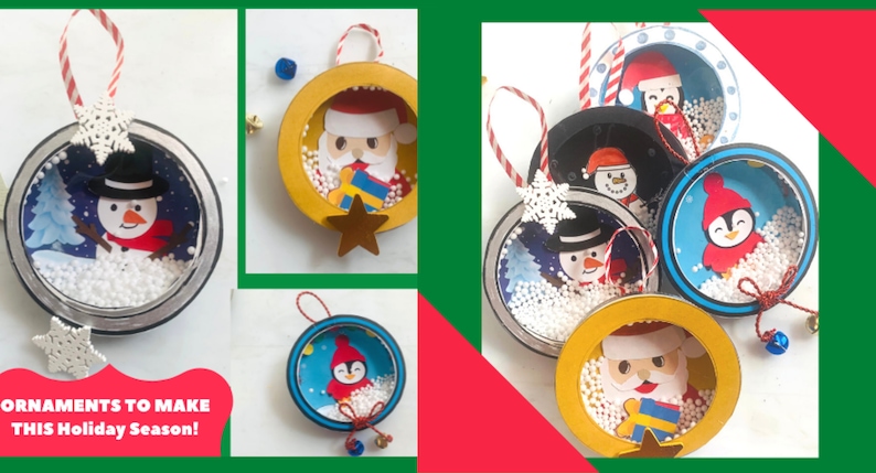 Ornament Mason Jar Lid PRINTABLE TEMPLATE | Etsy