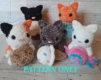 Crochet Dessert Kitten *PATTERN ONLY*