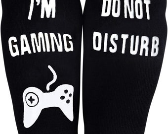 Unisex Cotton Socks If U Can I'M Gaming Socks, Gamer Socks Funny Novelty Socks Great Christmas for Men Women