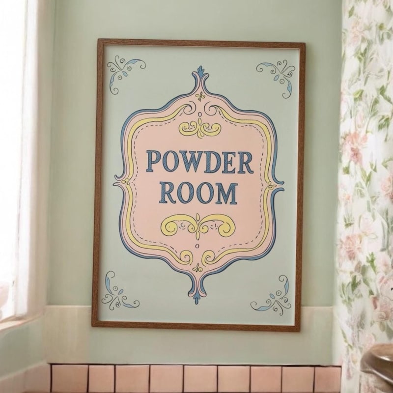 Powder Room Art - Etsy