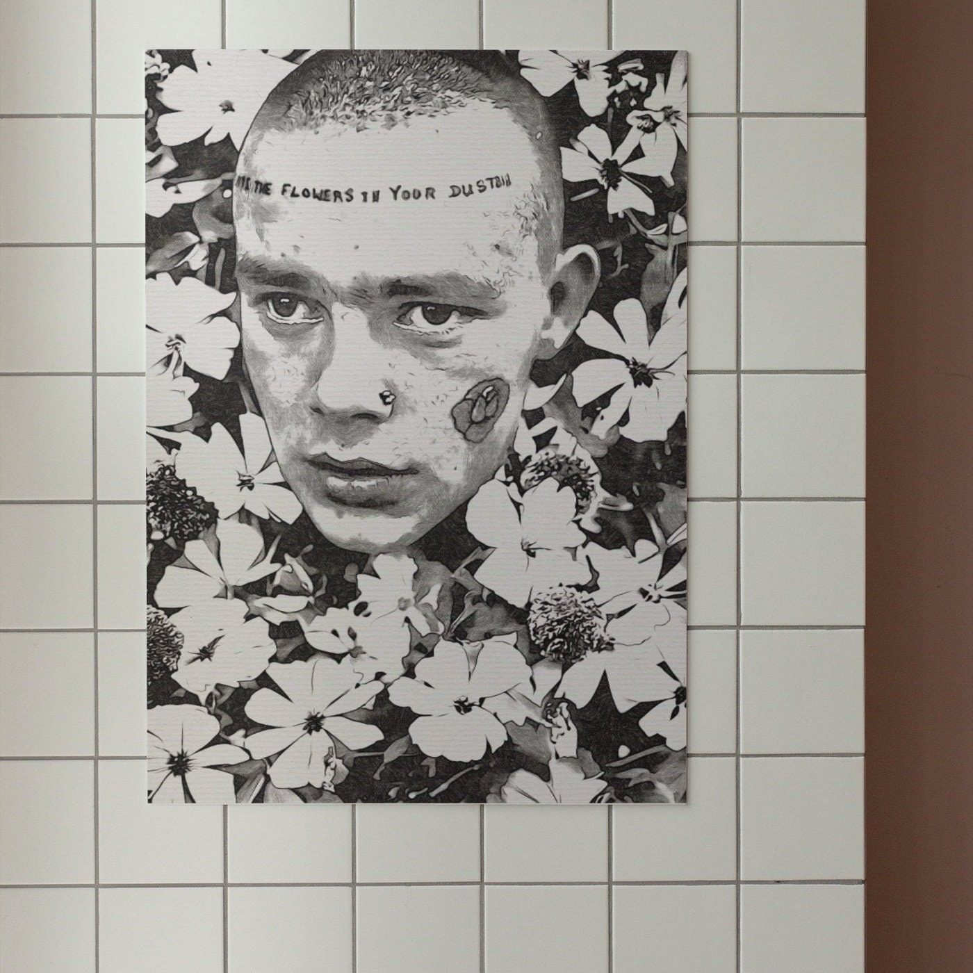 Punk Rock we Are the Flowers in Your Dustbin Matte Poster Print Sex Pistols Inspired, Rock N