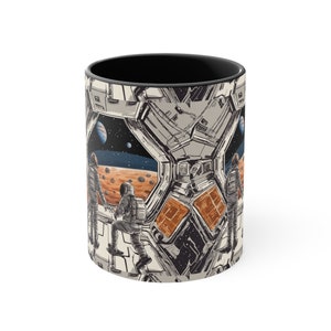 space astronaut Coffee mug, Coffee Mug with Space Colorful Astronaut Cup For Astronaut Lovers and Astronomy Fans, Cosmic Space Gift Idea