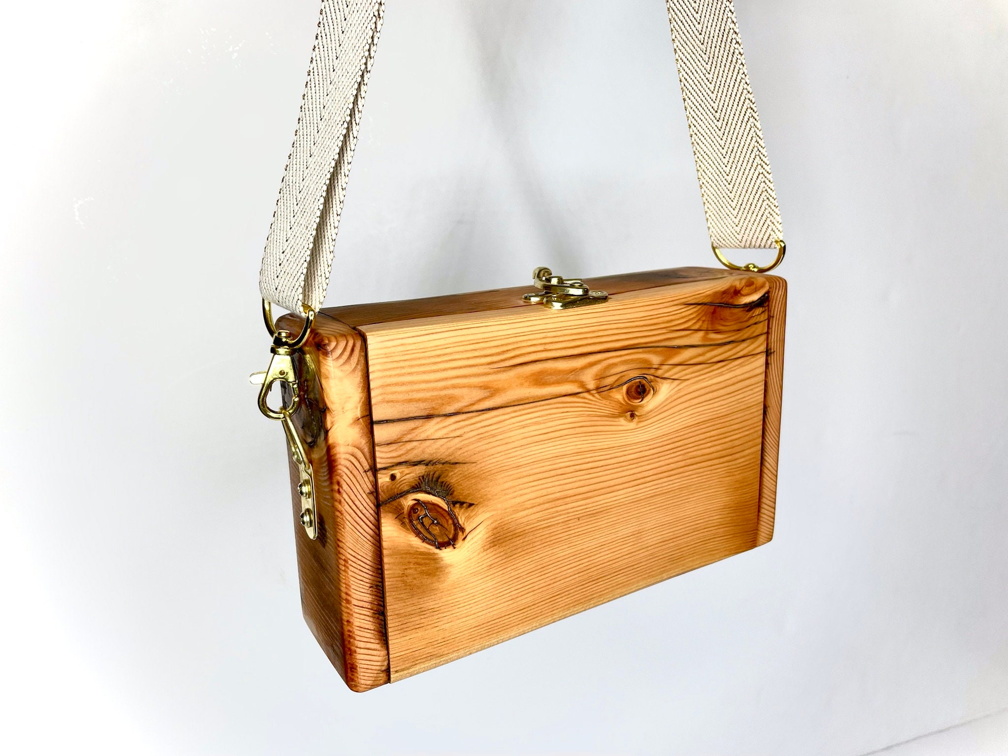 CAREY KAY Women Designer Handmade Wooden Box Evening Bags Acrylic  Cross-body Handbags Purses Solid Clutch Chain Shoulder Bags